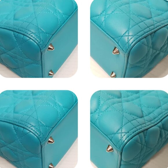 Christian Dior Lady Dior Lambskin Leather Medium Satchel Bag lux-400-091225 - Picture 11 of 16